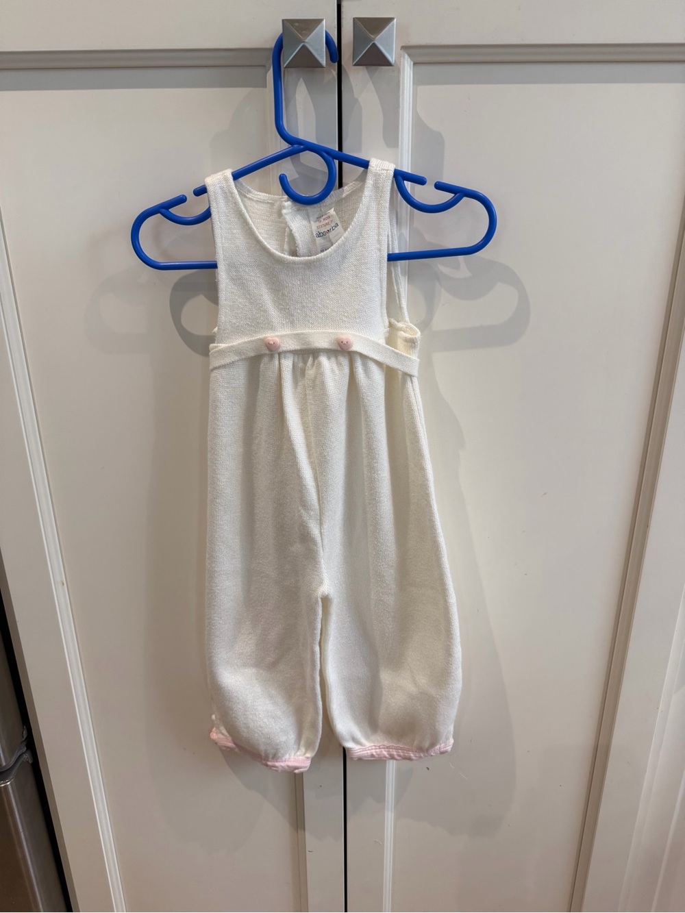 Absorba 18m Cream Knit Baby Romper